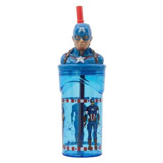 Stor Avengers "Invincible" Captain America 3D Figur (360 ml) - Trinkbecher  