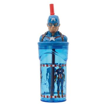 Figurine 3D Avengers "Invincible" Captain America (360 ml) - Gobelet