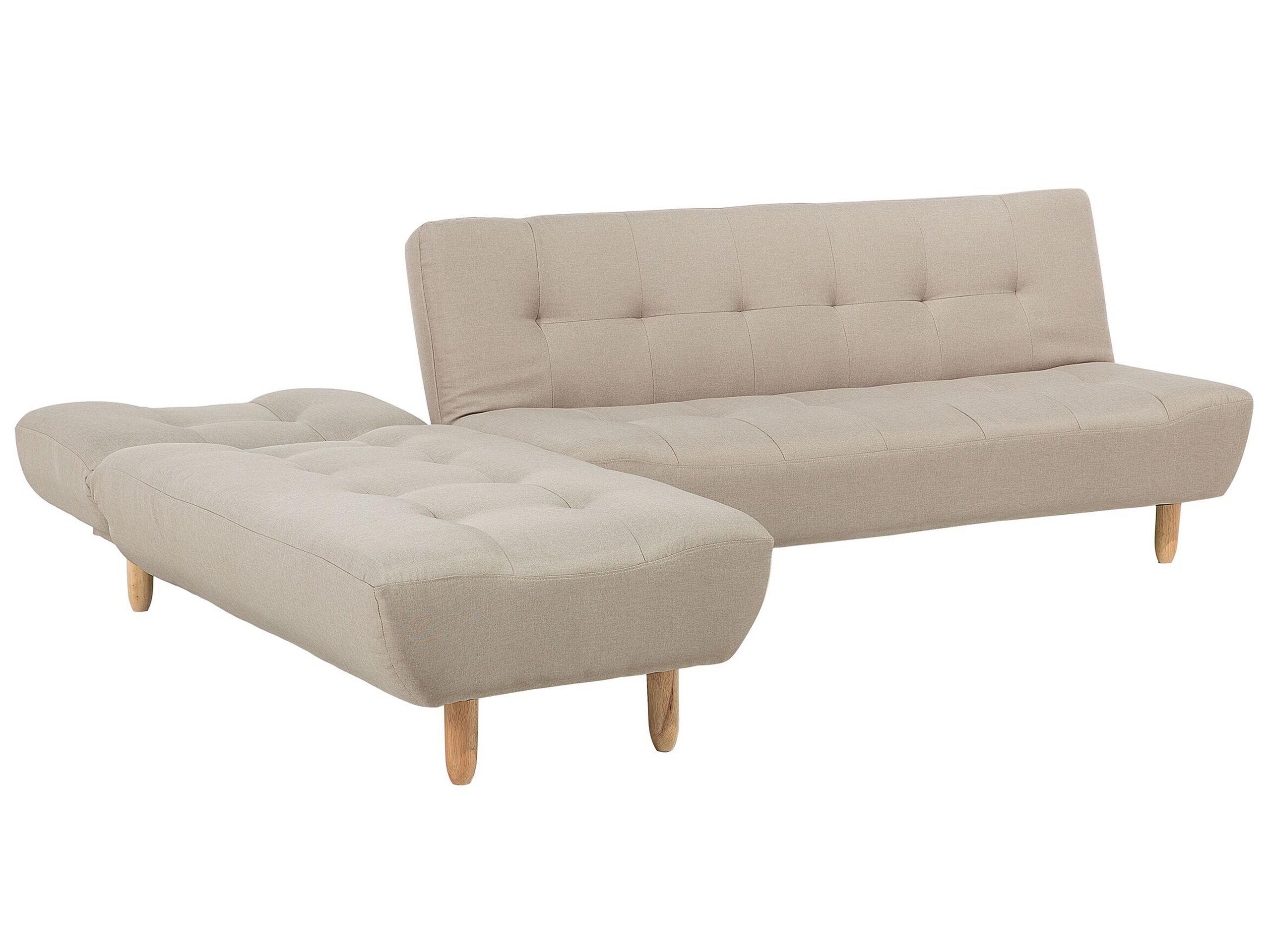 Beliani Rechtsseitiges Ecksofa aus Polyester Retro ALSTEN  