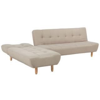 Beliani Rechtsseitiges Ecksofa aus Polyester Retro ALSTEN  