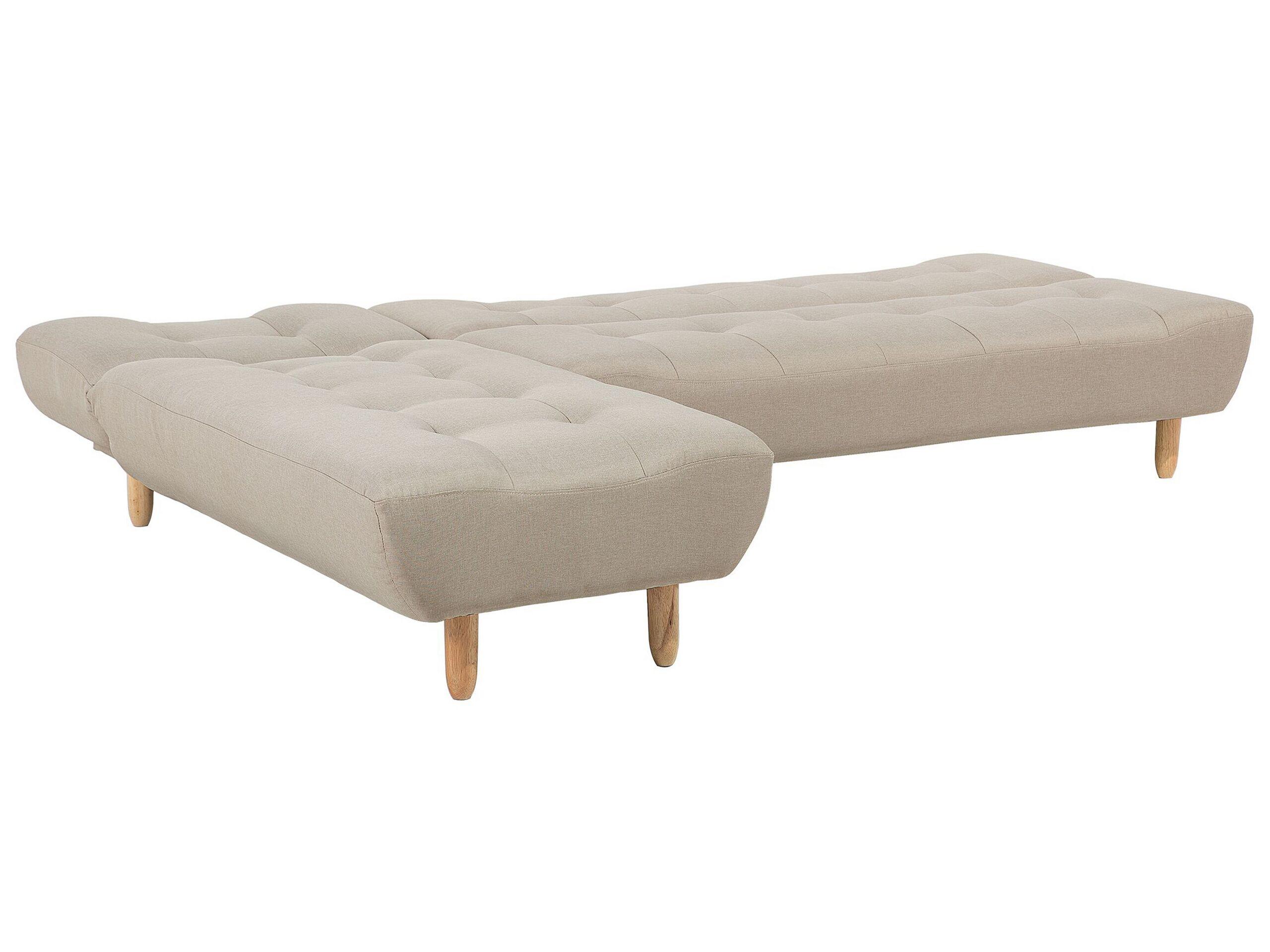 Beliani Rechtsseitiges Ecksofa aus Polyester Retro ALSTEN  