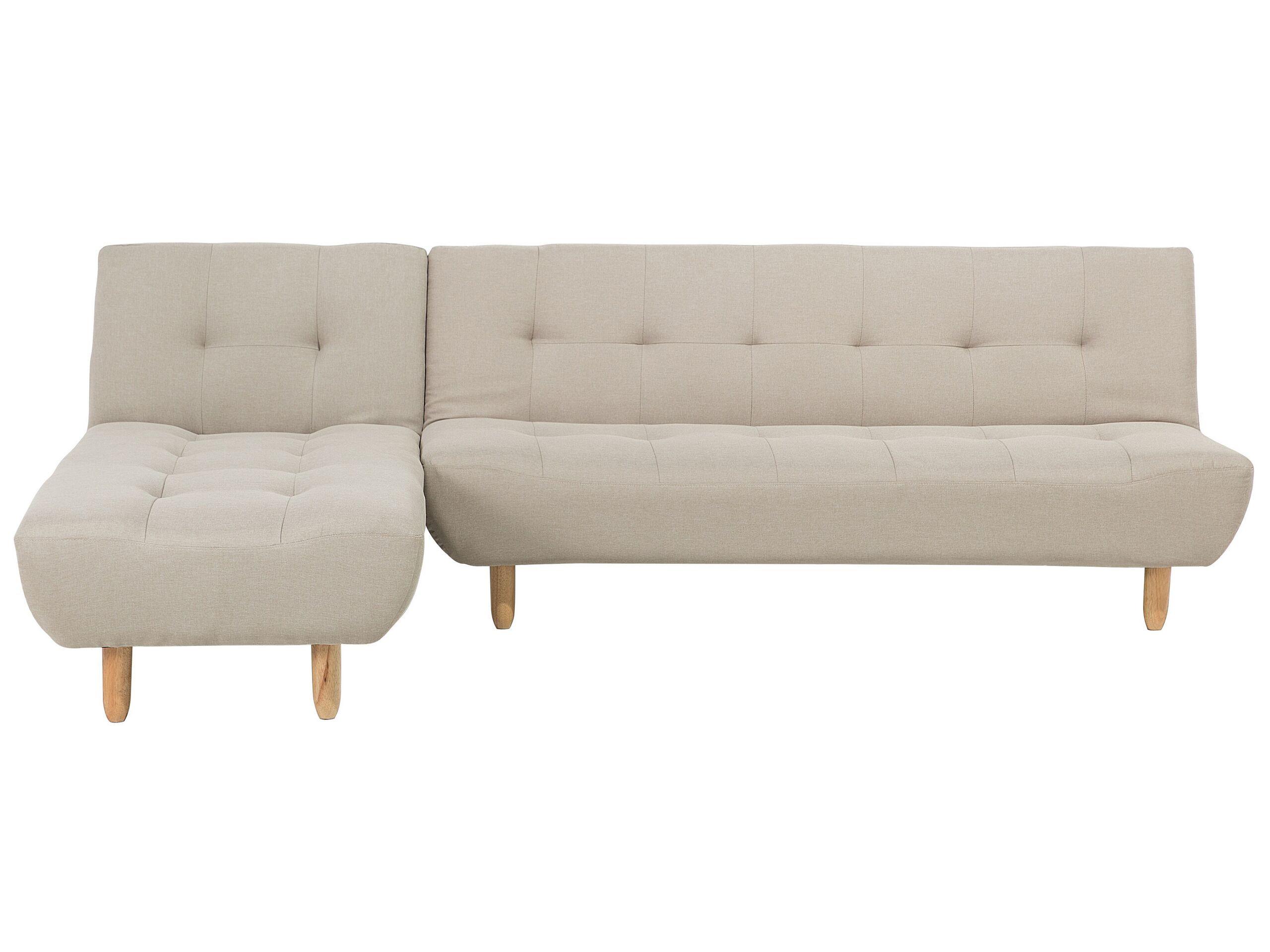 Beliani Rechtsseitiges Ecksofa aus Polyester Retro ALSTEN  