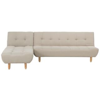 Beliani Rechtsseitiges Ecksofa aus Polyester Retro ALSTEN  