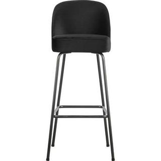 mutoni Chaise de bar Vogue Velours noir 80  