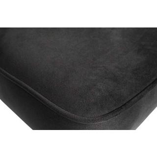 mutoni Sedia da bar Vogue Velvet nero 80  