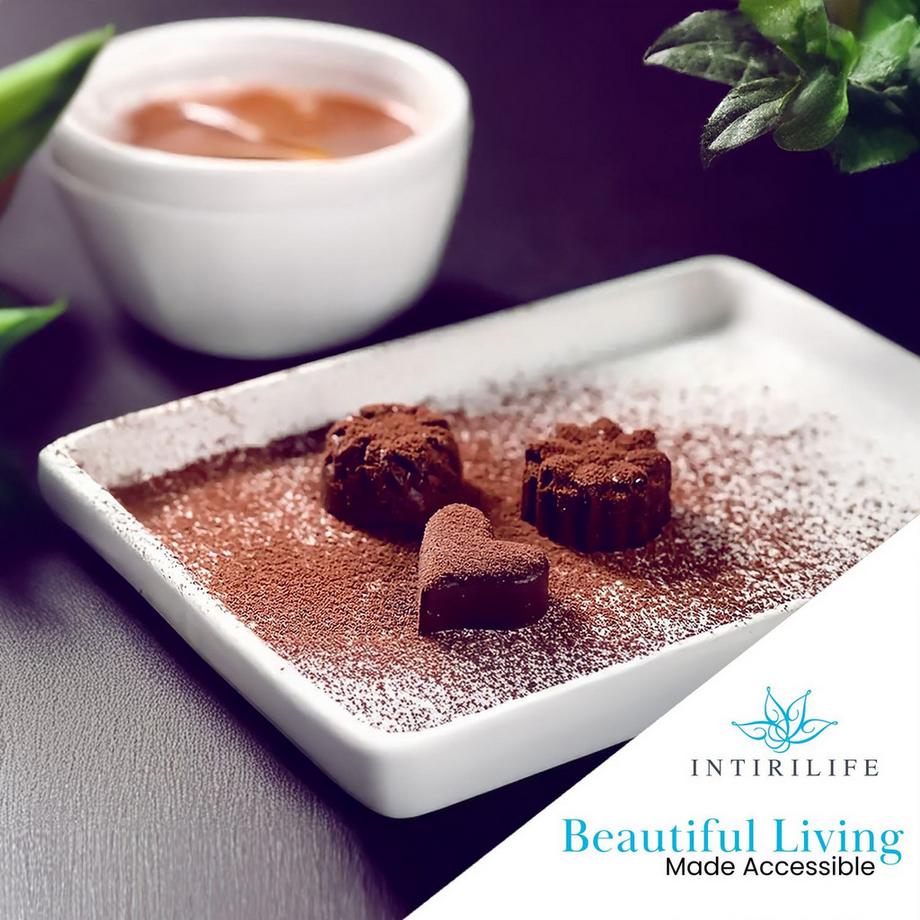 Intirilife Intirilife 10-teiliges Backformen Set mit verschiedene Silikon Pralinenformen und mit Spatel  