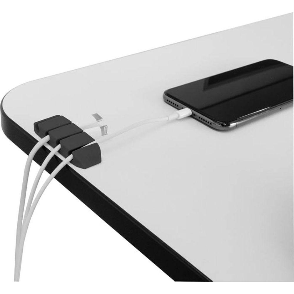 Max Hauri  Cable Home 135358 organizer per cavi Scrivania Clip per cavo Nero 3 pz 