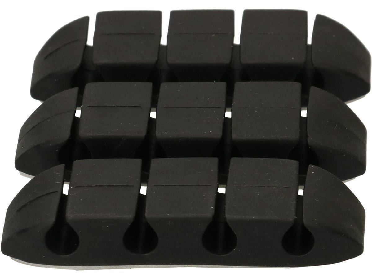 Max Hauri  Cable Home 135358 organizer per cavi Scrivania Clip per cavo Nero 3 pz 