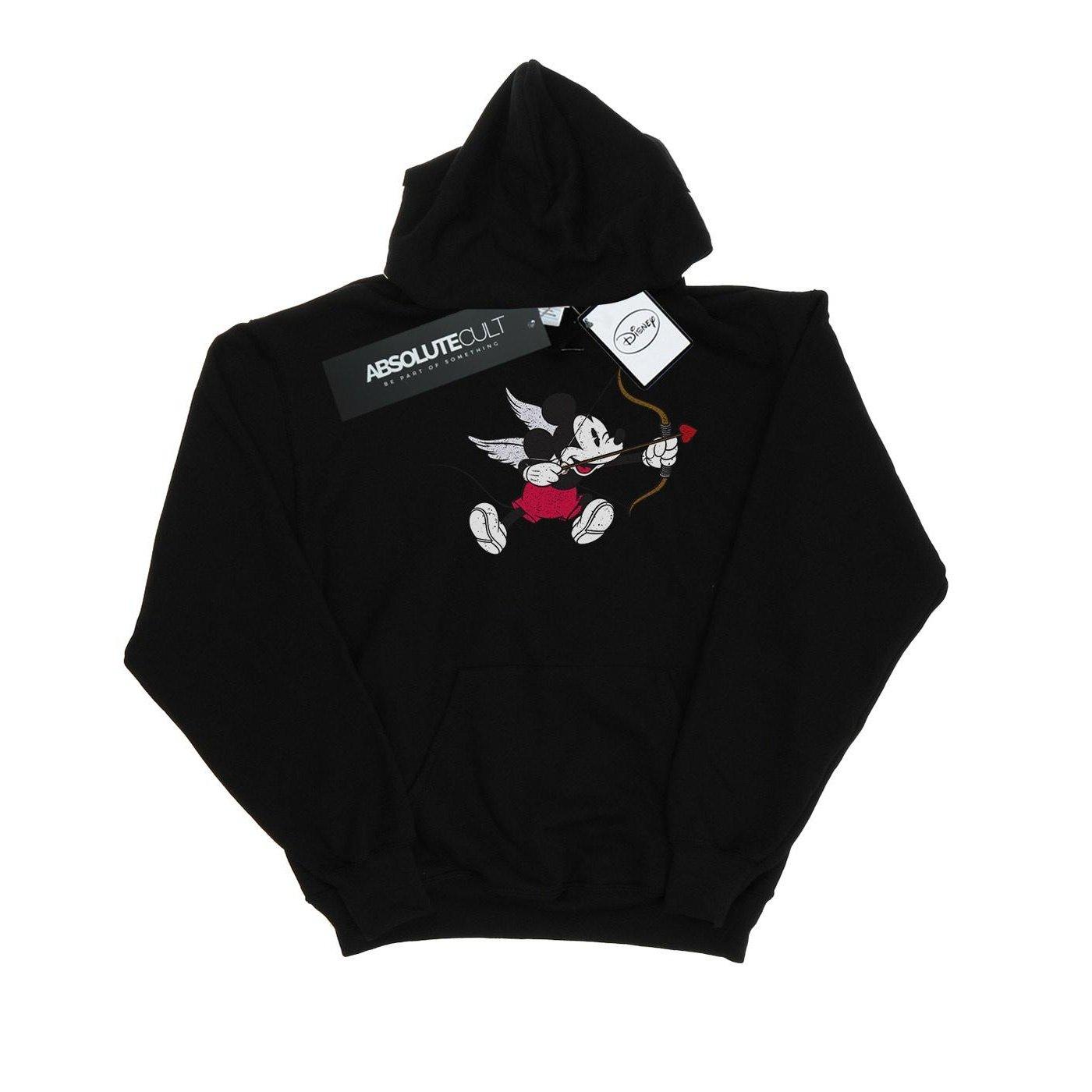 Image of Mickey Mouse Love Cherub Kapuzenpullover Jungen Schwarz 128