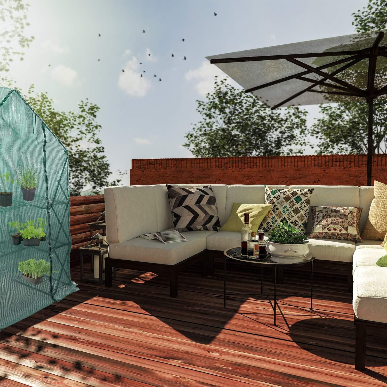 Northix Begehbares Gewächshaus  