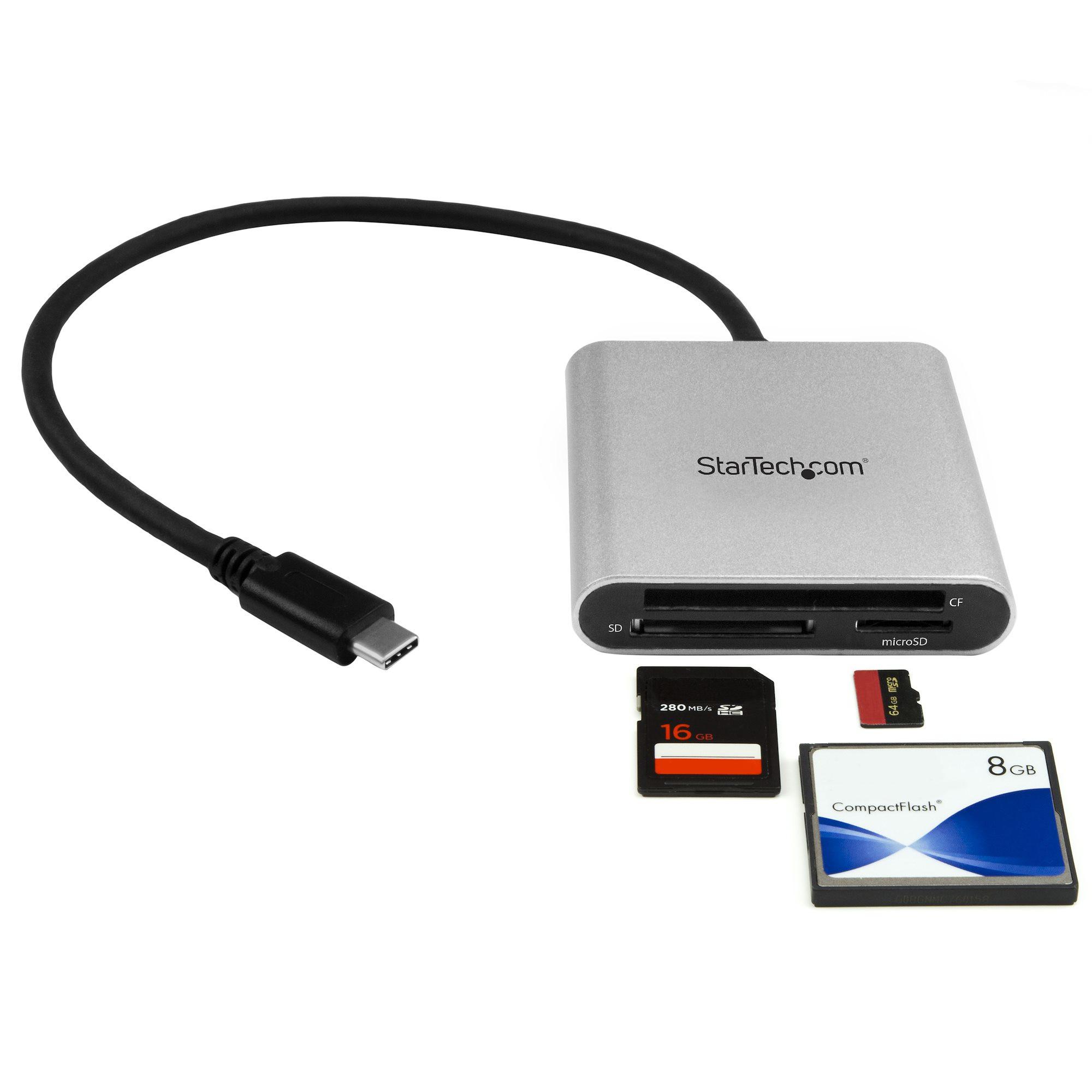 STARTECH.COM  USB 3.0 Kartenleser mit USB-C - SD, MicroSD, CompactFlash 