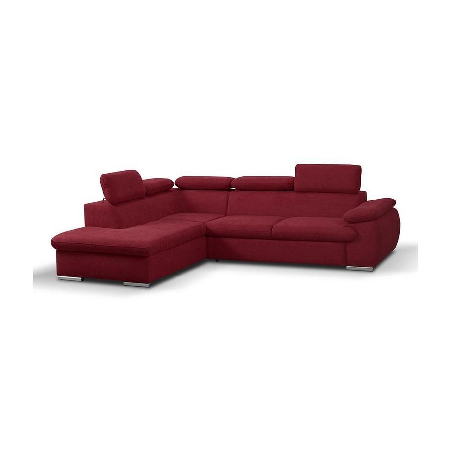 Vente-unique Ecksofa mit Schlaffunktion Bettkasten FABIEN Ecke Links  