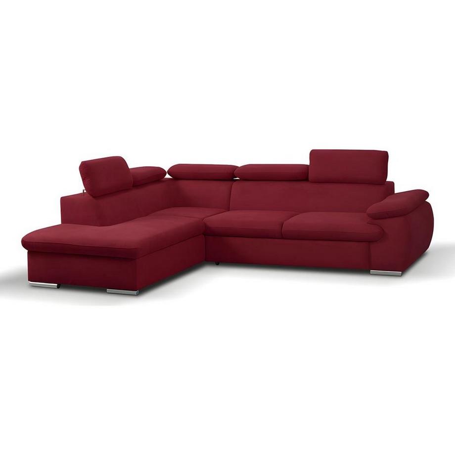 Ecksofa mit Schlaffunktion Bettkasten FABIEN Ecke Links