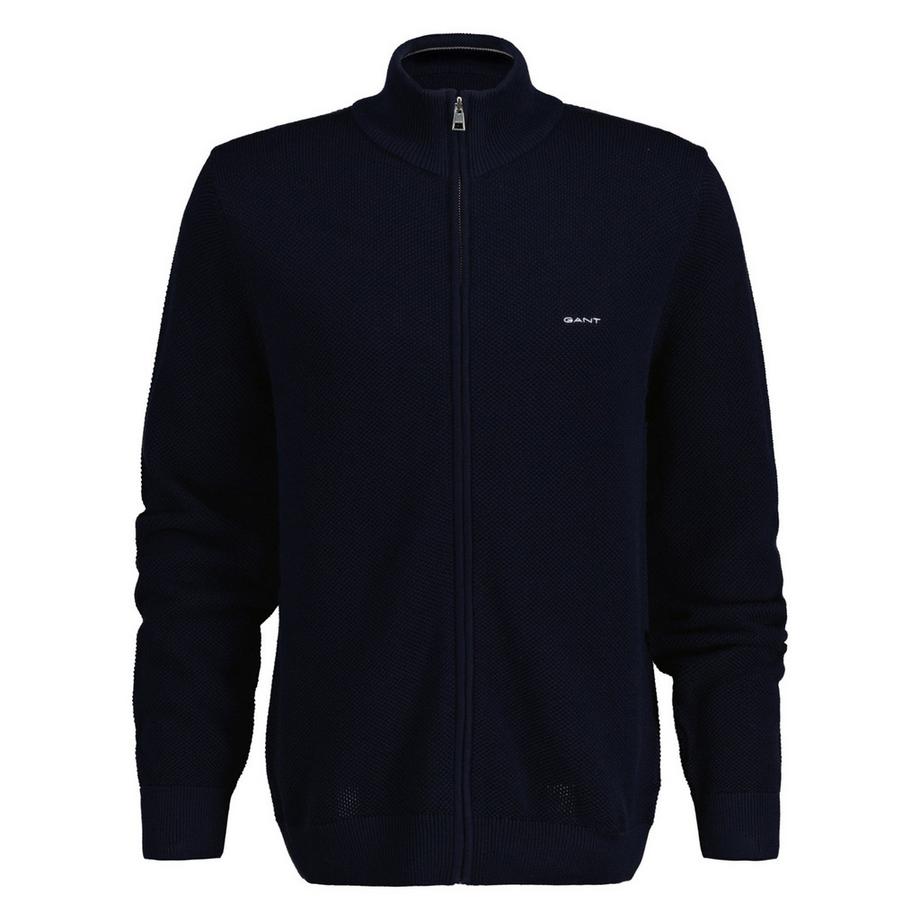 Strickjacke  Bequem sitzend- PIQUE HALF ZIP CARDIGAN