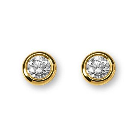 MUAU Schmuck  Ohrstecker Diamant 0.20ct.  Gelbgold 750 