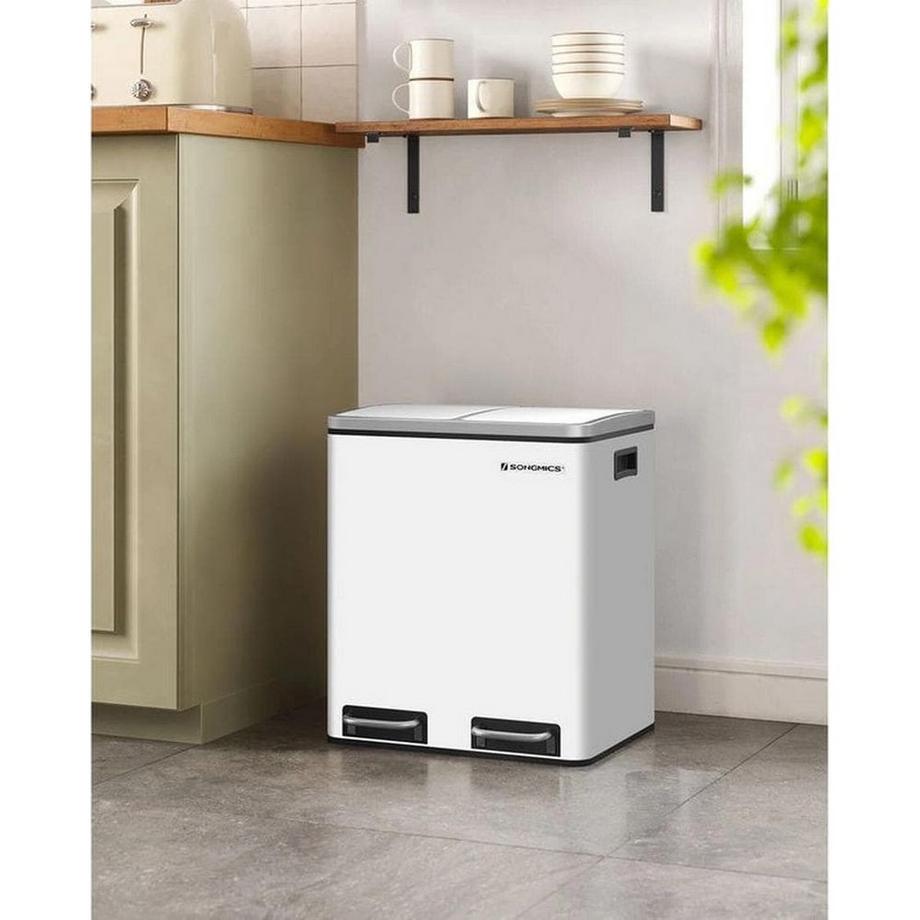 Songmics Abfalleimer mit Inneneimern und Griffen  