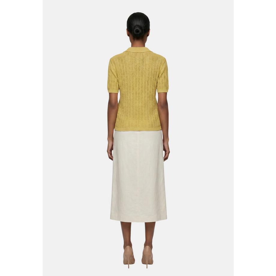 Roberta Rossi Cardigan lavorato a maglia con collo e maniche corte  