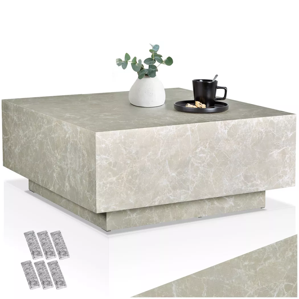 Tectake - Table basse lasley avec pied -