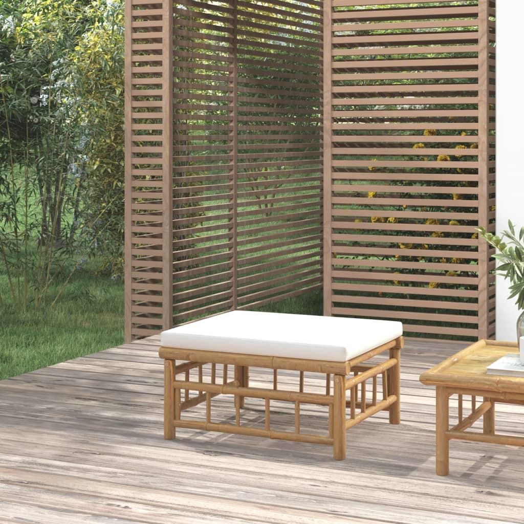 VidaXL Repose-pied de jardin bambou  