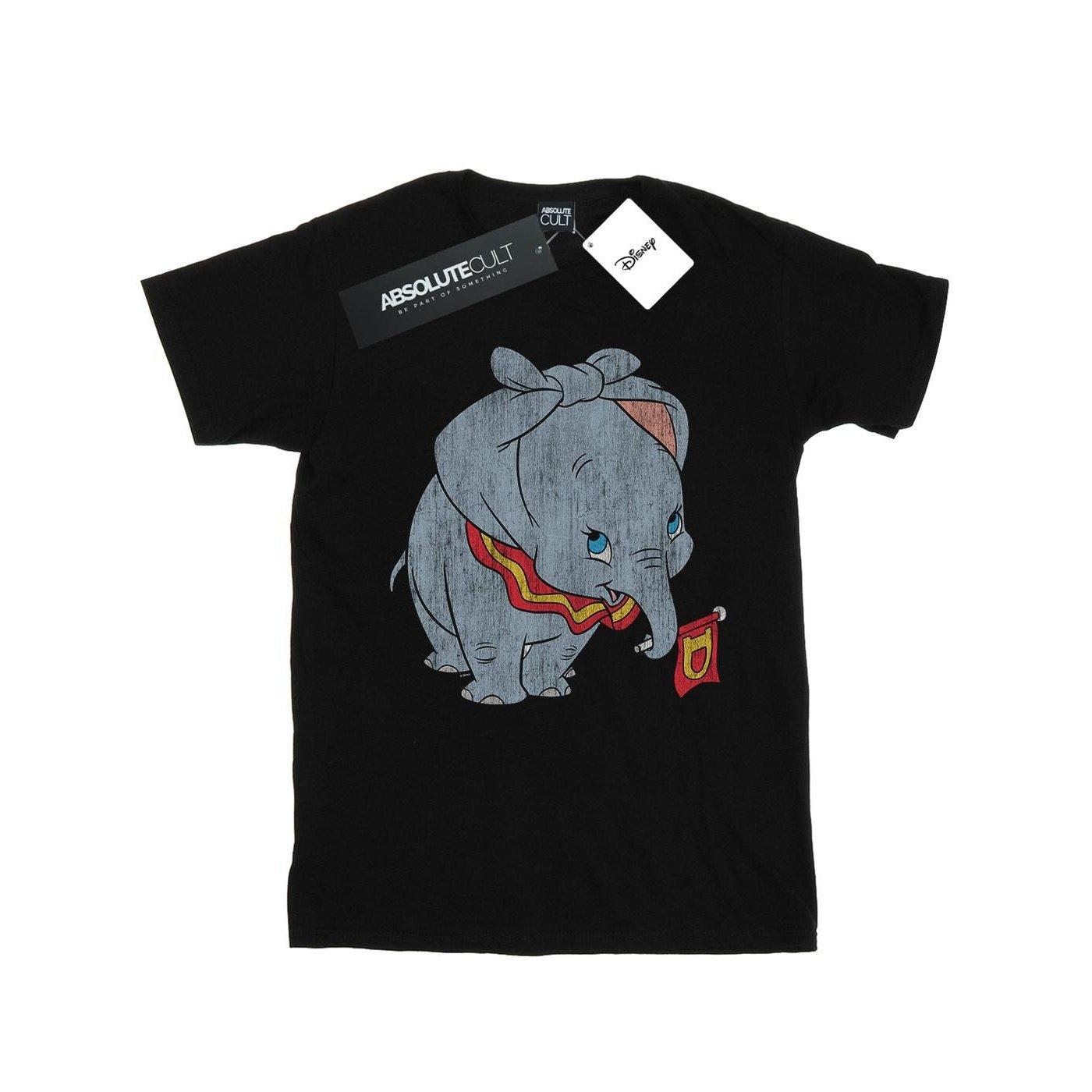Image of Dumbo Classic Tied Up Ears Tshirt Unisex Schwarz 116