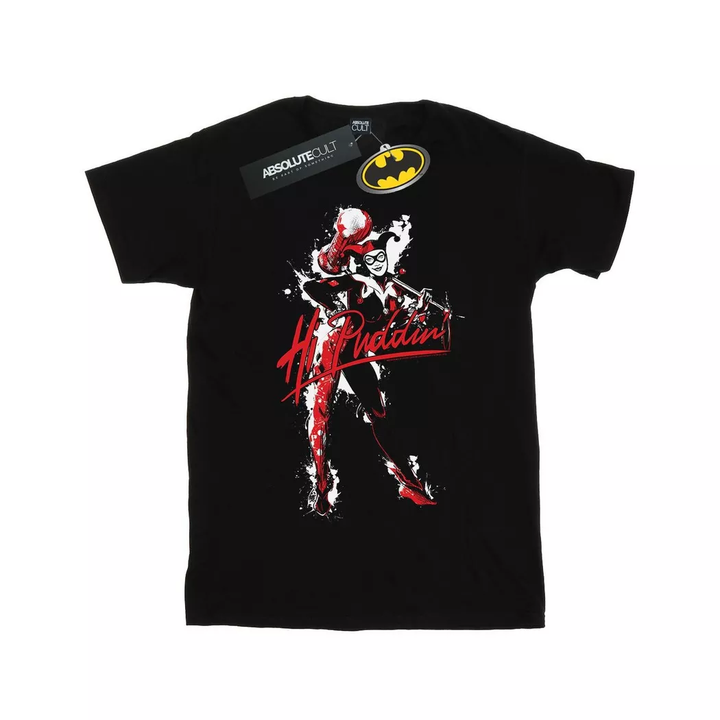 DC COMICS - Hi Puddin TShirt, für Damen, Schwarz, Größe XL