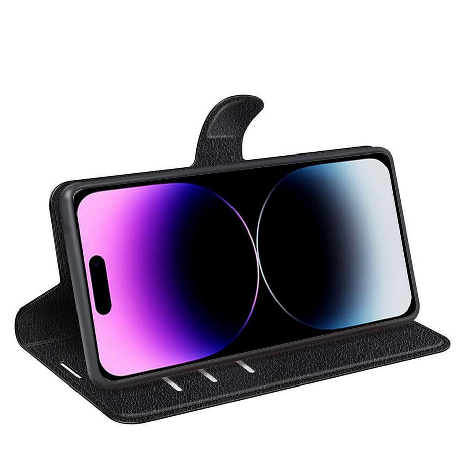 Cover-Discount  iPhone 15 Pro - Leder Etui Hülle 