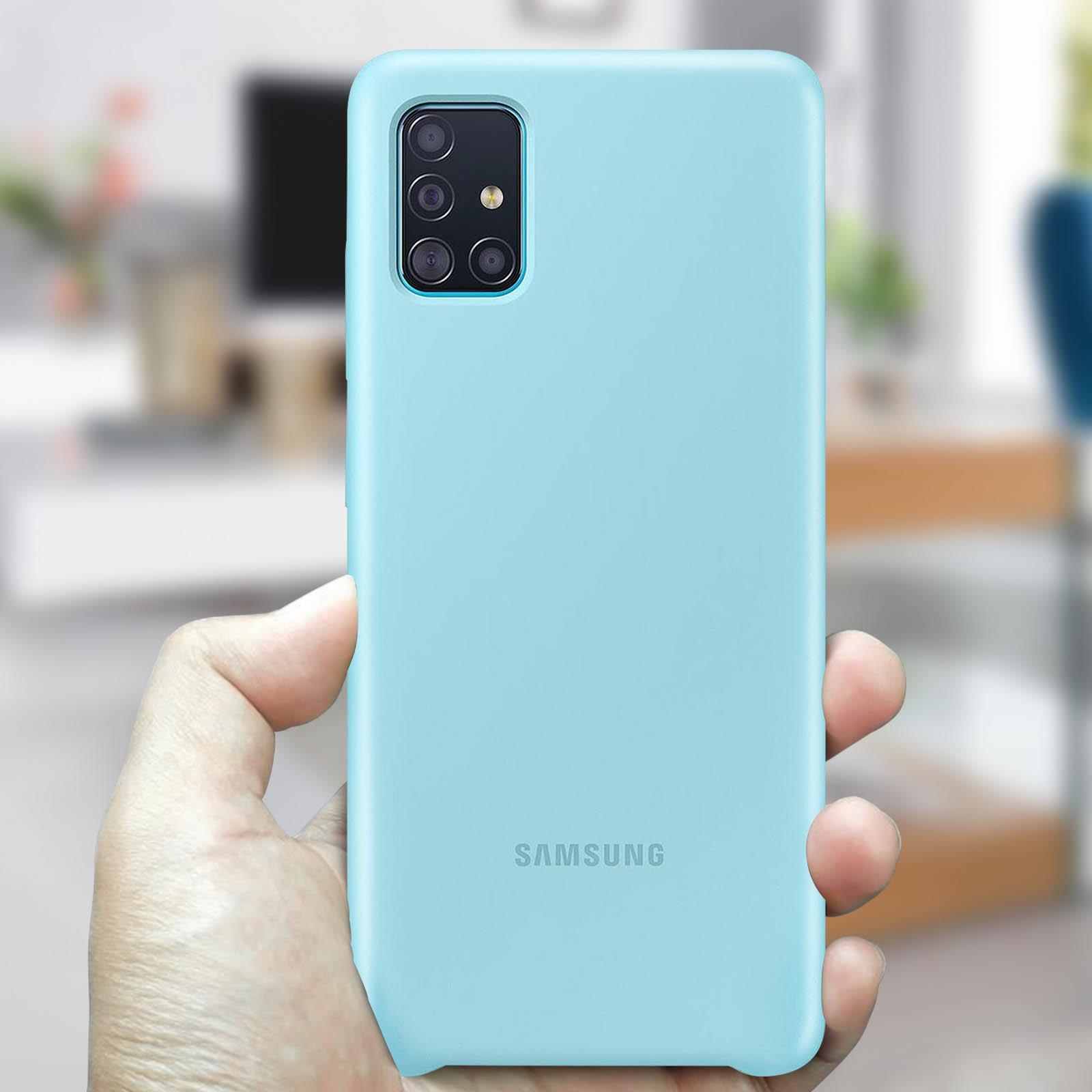 SAMSUNG  Samsung Silicone Cover Galaxy A51 Blau 