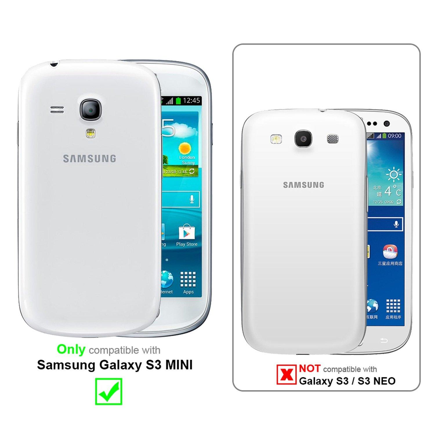 Cadorabo  Hülle für Samsung Galaxy S3 MINI Magnetverschluss, Kartenfach 