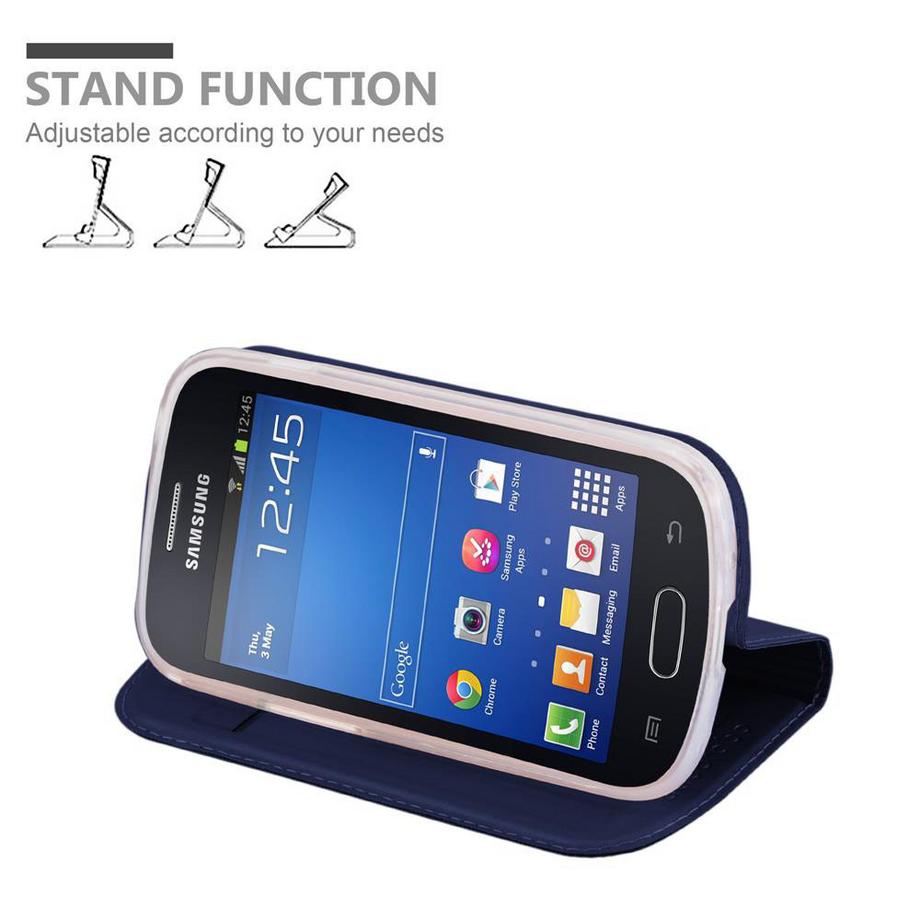 Cadorabo  Housse compatible avec Samsung Galaxy S3 MINI - Coque de protection avec fermeture magnétique, fonction de support et compartiment pour carte 