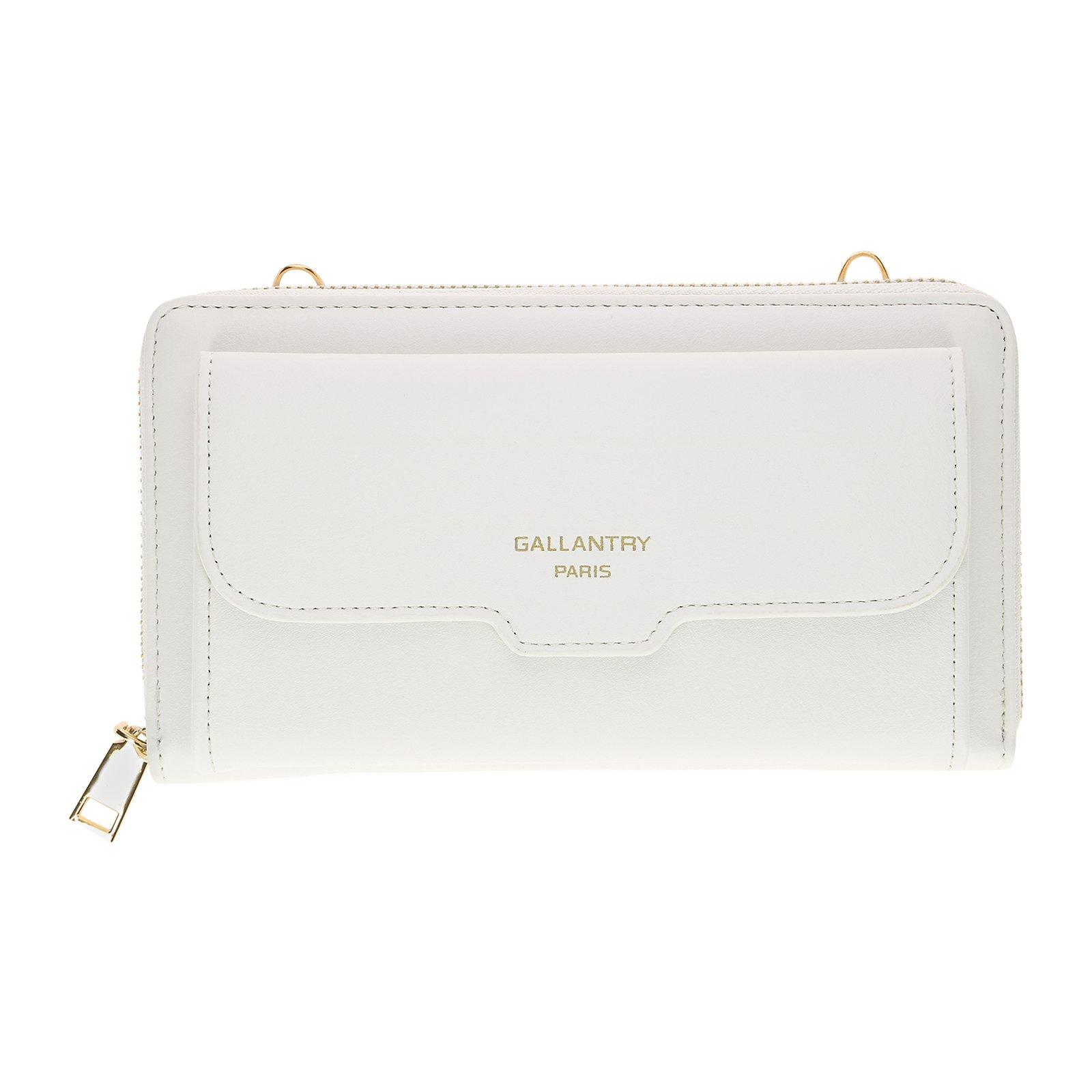 Gallantry  Pochette Portefeuille bandoulière Blanc 