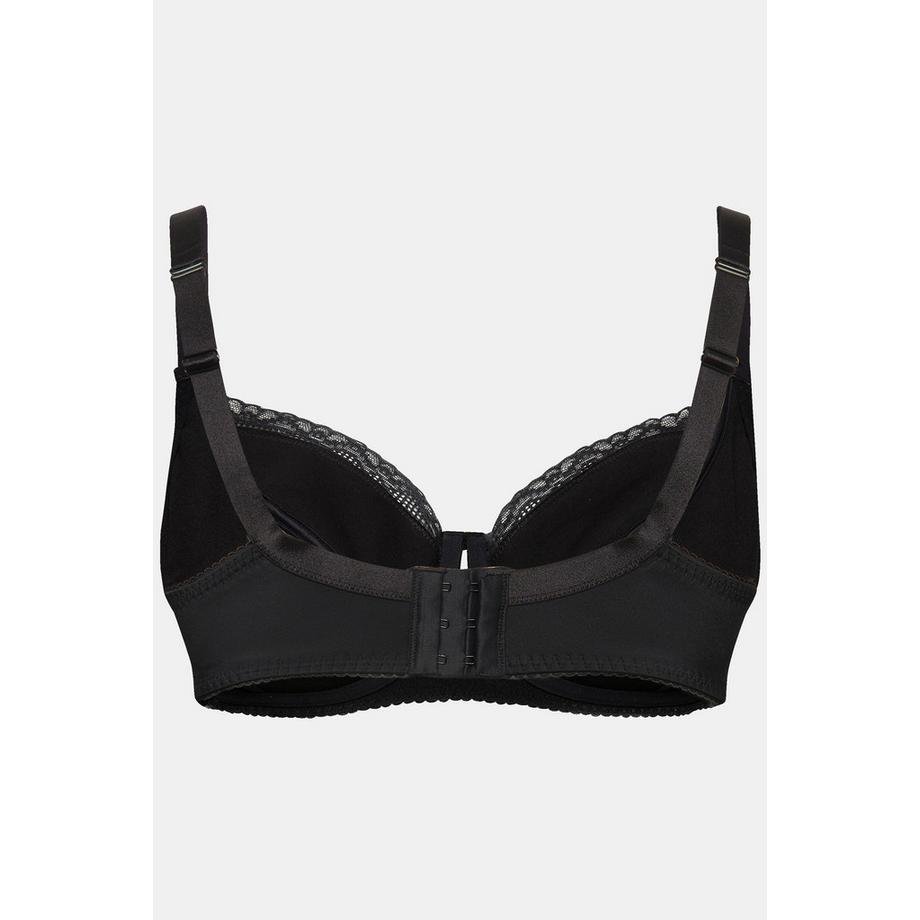 Ulla Popken Soutien-gorge à armatures Jacquard Bordure Dentelle  