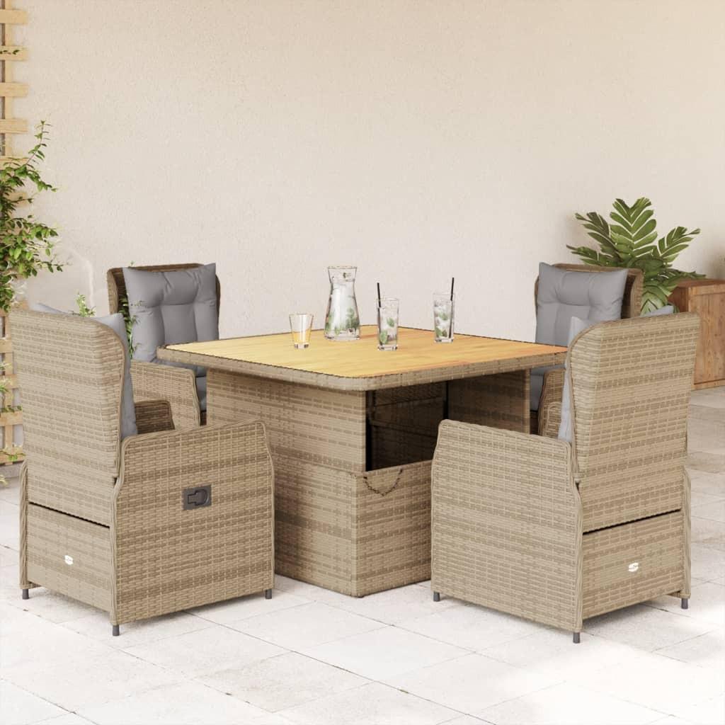 VidaXL set da pranzo da giardino Polirattan  