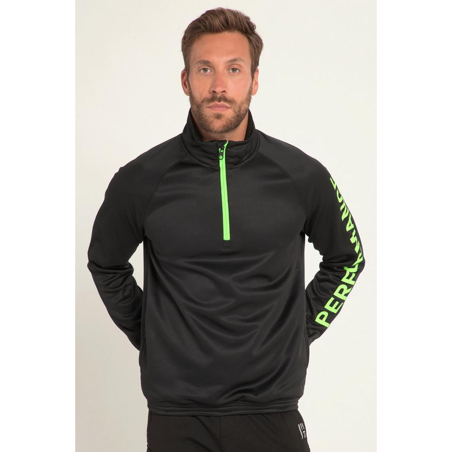 JP1880  Sweater, Fitness, Neon-Akzente, Stehkragen, elastischer Bund 