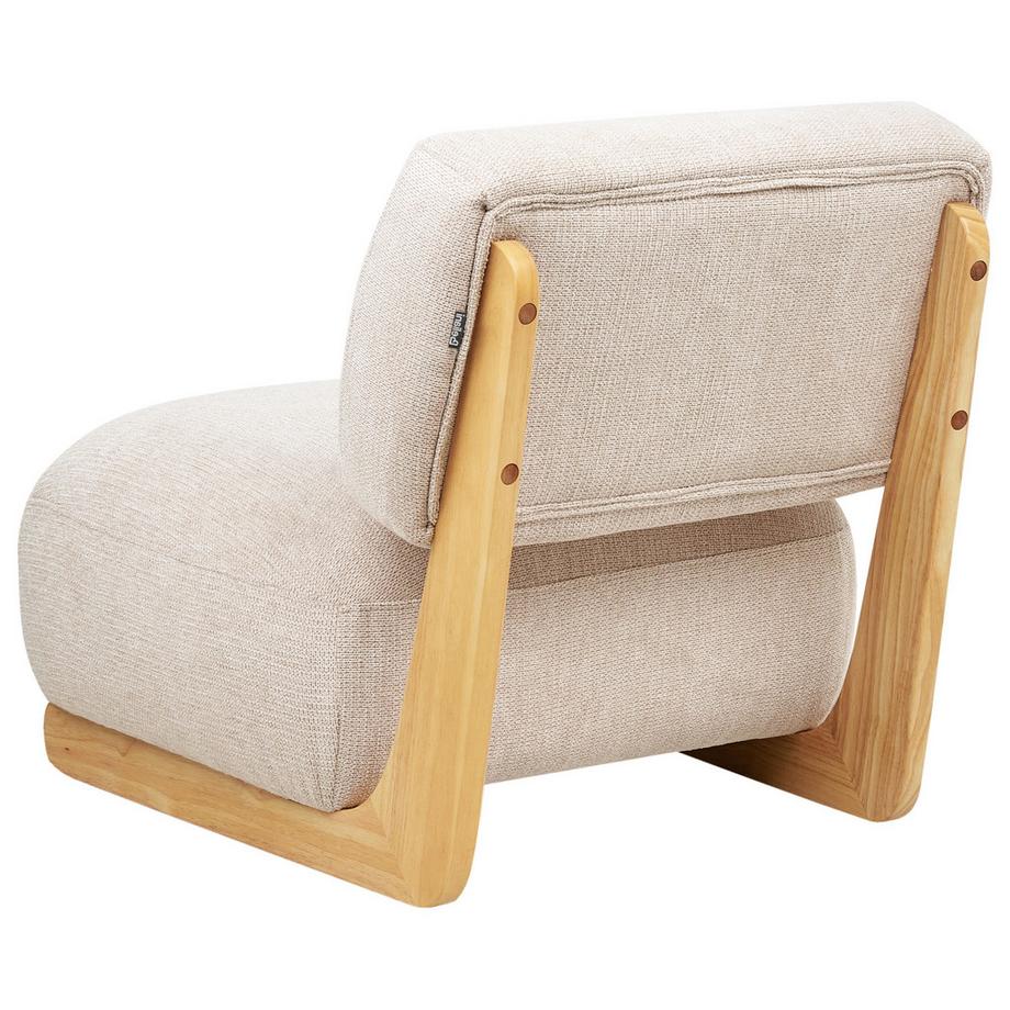 Beliani Sessel aus Stoff Minimalistisch KOKKOLA  