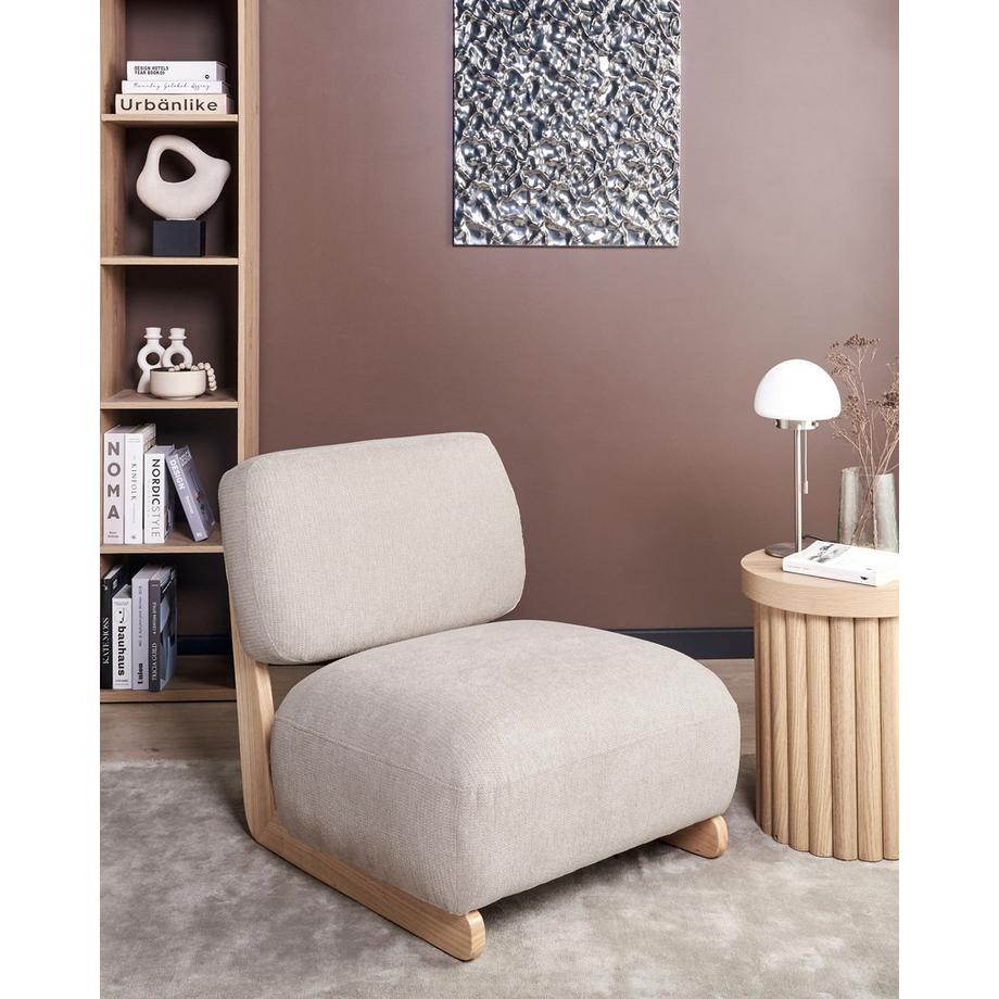 Beliani Sessel aus Stoff Minimalistisch KOKKOLA  