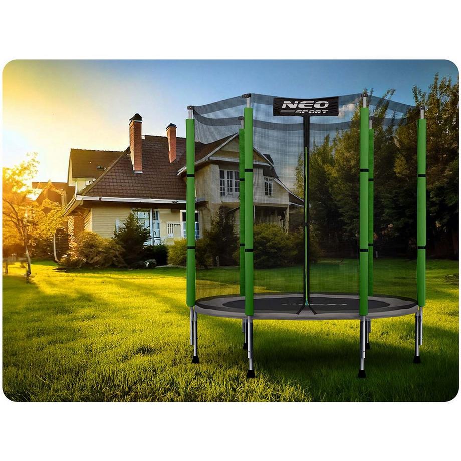 B2X  Gartentrampolin für Kinder 140 cm 4,5 ft Neo-Sport 