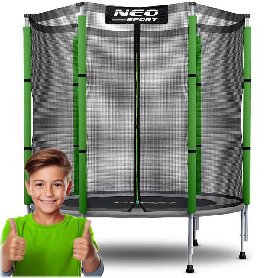 B2X  Gartentrampolin für Kinder 140 cm 4,5 ft Neo-Sport 