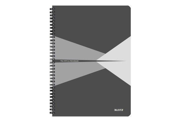 Image of LEITZ Collegeblock Office PP A4 44950085 grau kariert LEITZ Collegeblock Office PP A4 44950085 grau kariert