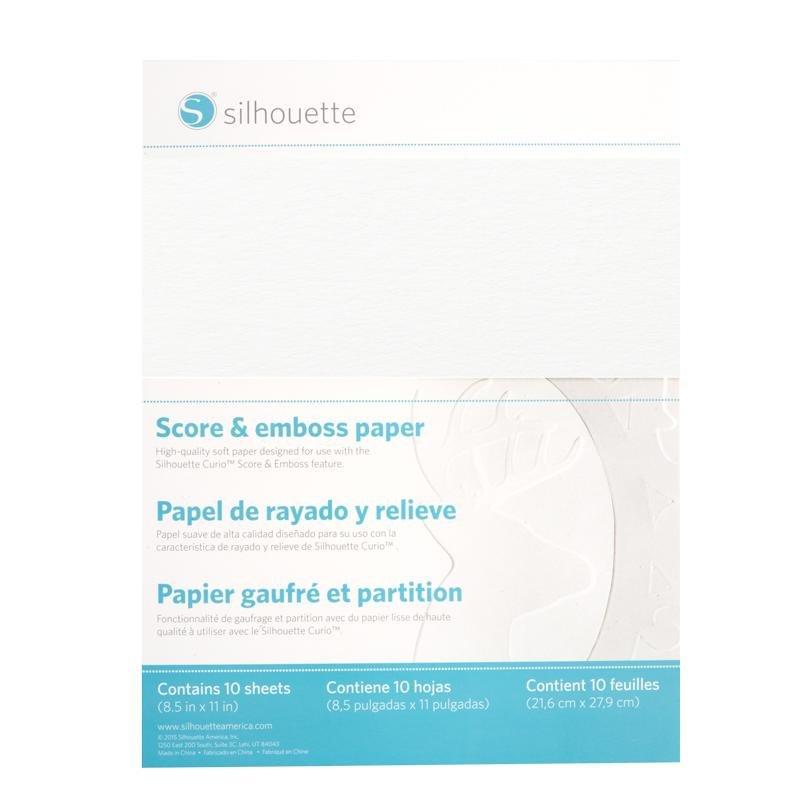 Silhouette  Silhouette EMBOSS-PPR-LTR carta da disegno 10 fogli 