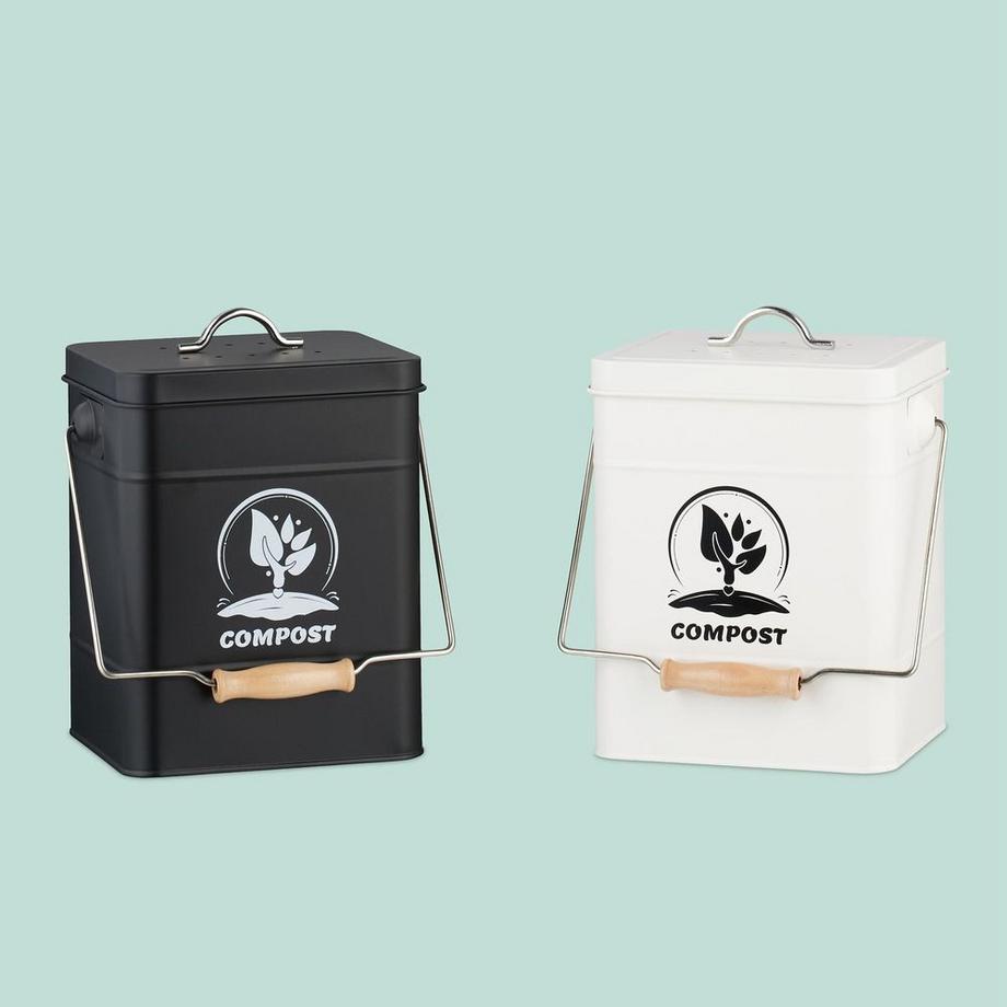 relaxdays Komposteimer mit Geruchsfilter  