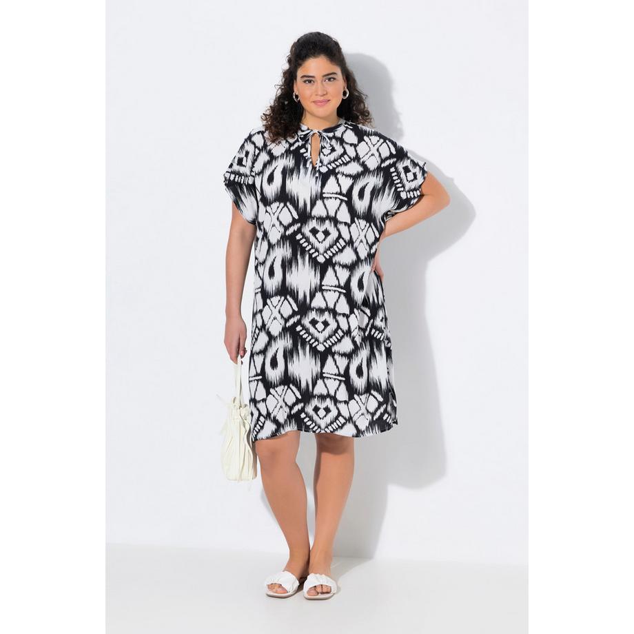 Ulla Popken Abito Oversize Scollo a Tunica Mezza Manica  