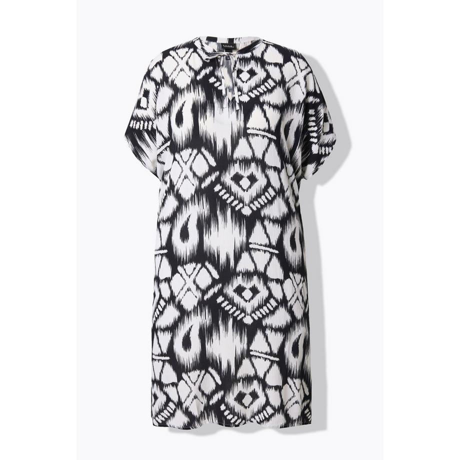 Ulla Popken Abito Oversize Scollo a Tunica Mezza Manica  