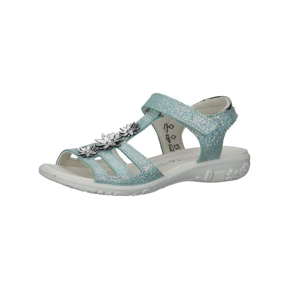 Ricosta Glitzer-Sandalen mit Blumenapplikation  