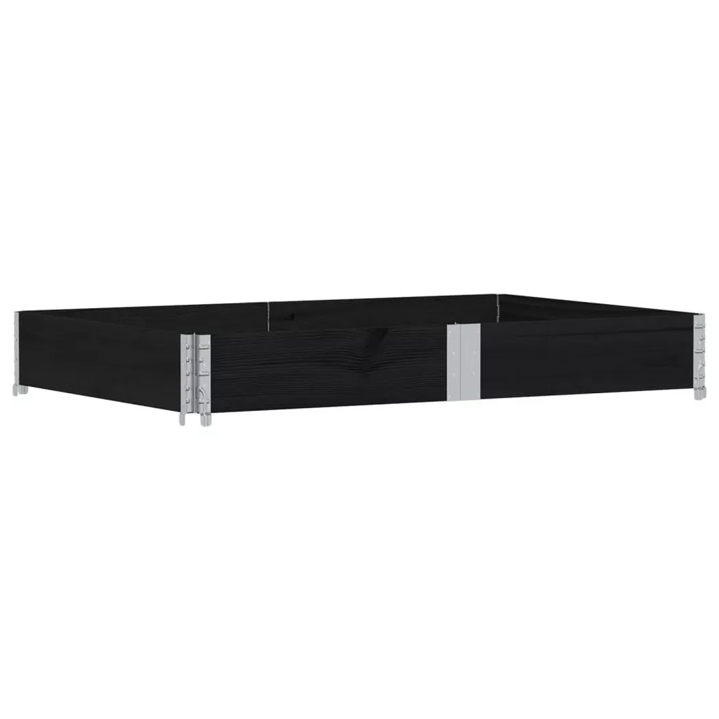 VidaXL - Jardinière bois de pin, One Size, Noir