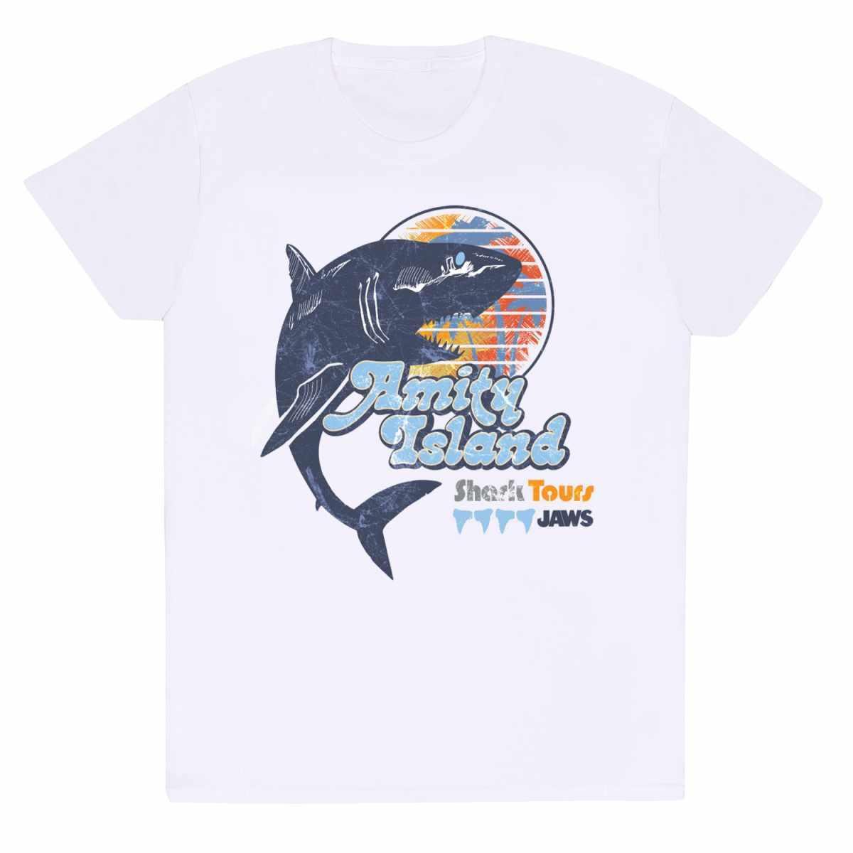 Image of Amity Island Tours Tshirt Damen Weiss L