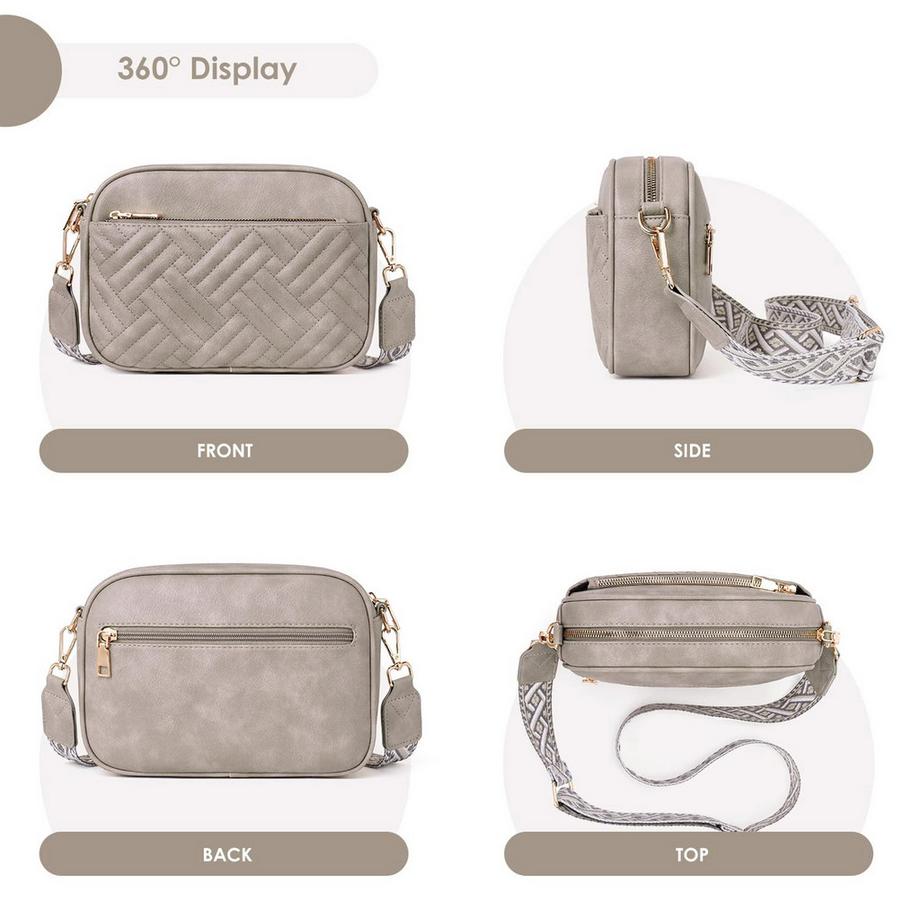 Only-bags.store Sac à Bandoulière Matelassé Pour Téléphone Portable avec Large Bandoulière Réglable  
