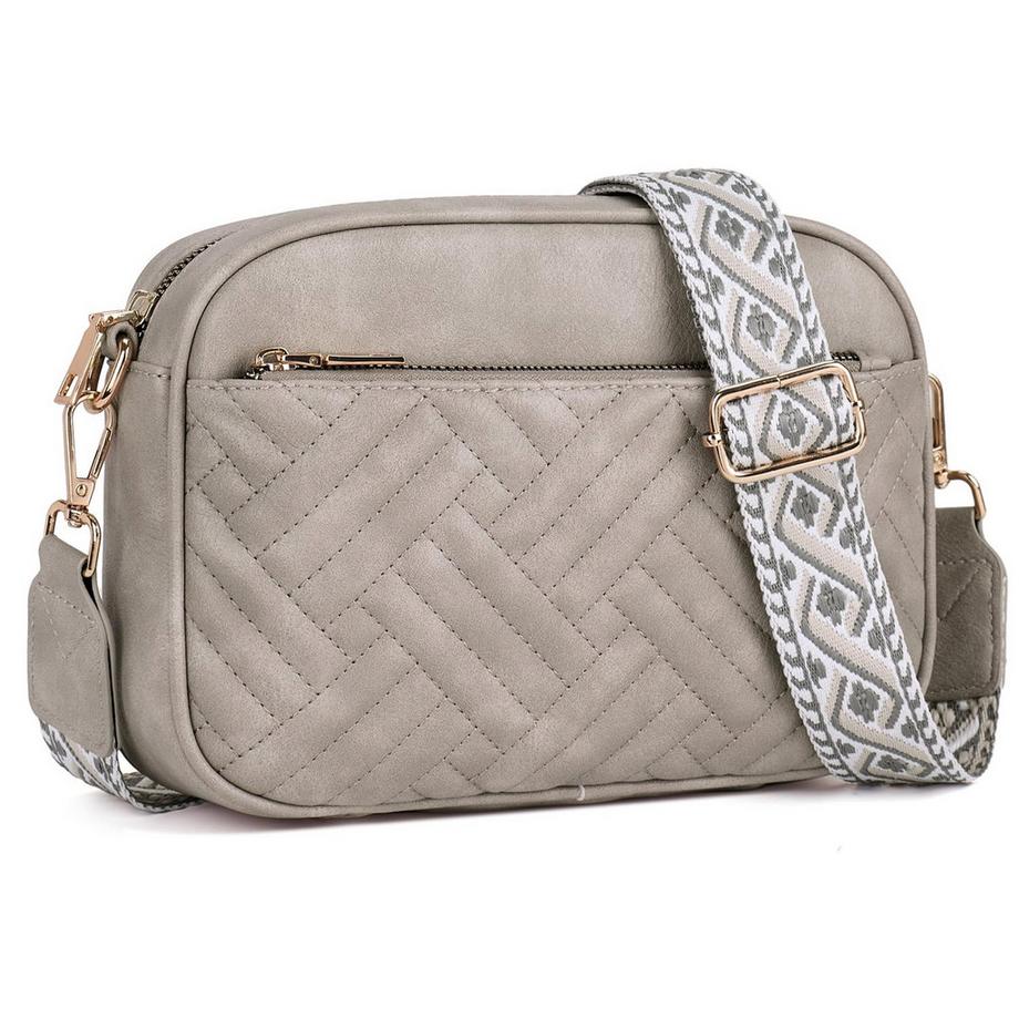Sac à Bandoulière Matelassé Pour Téléphone Portable, sac à Bandoulière avec Large Bandoulière Réglable