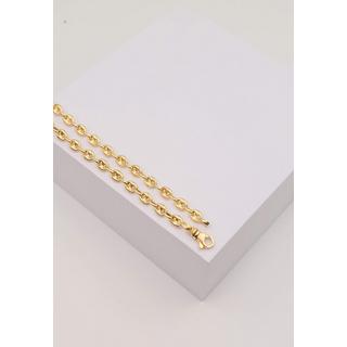 MUAU Schmuck  Collier Schiffsanker Collier Gelbgold 750, 4.5mm, 45cm 