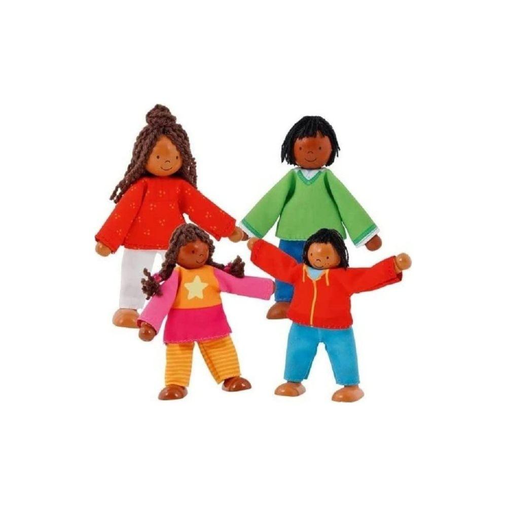 Image of Puppenwelt Biegepuppen - Moderne Familie II (4Teile) Multicolor