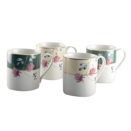 Aulica MUGS FLORAL - LOT DE 4  